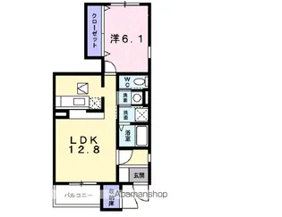 カーサ・イリーデ【1階】の間取り