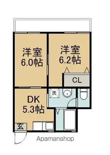 MESE COLLINA【2階】の間取り