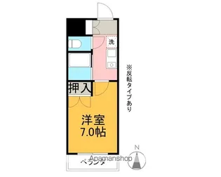 クレールたつた【4階】の間取り