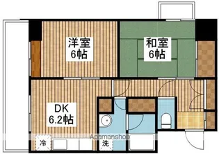 アクシス駅南ウエスト【4階】の間取り