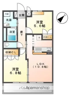 グラン・ウッドA【2階】の間取り