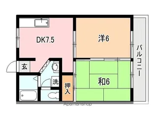 マルメゾンA【405号室】の間取り