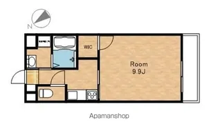 グランディスパインⅡ【205号室】の間取り