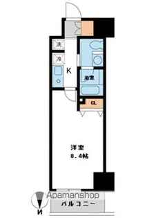 ウィルテラス千葉中央【8階】の間取り