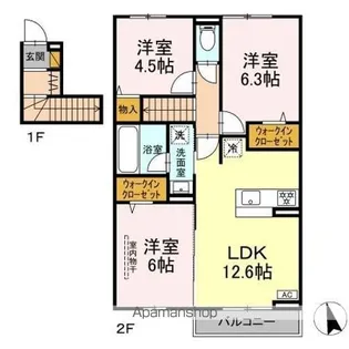 グレイスマチハタ【2階】の間取り