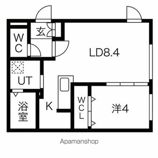 Pino kitamaruyama【1階】の間取り