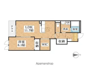 シャノワール【1階】の間取り