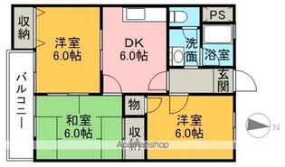 アイケンハイツ【2階】の間取り