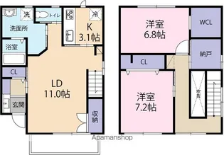 LE CAT Ⅱ【1階】の間取り