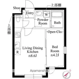CASA PIAZZA 東池袋【2階】の間取り