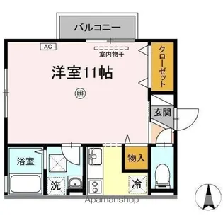 第5関ニューバリヤ【1階】の間取り