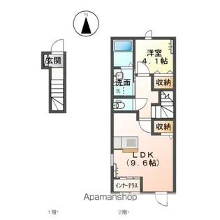 SHINOGOZE HOUSE【2階】の間取り