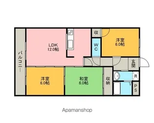 ザ・スローン【2階】の間取り