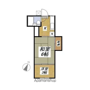 東京都練馬区田柄4丁目【アパート】の間取り