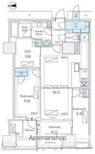 三田ガーデンヒルズイーストヒル【13階】の間取り