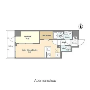 グランエール森下WEST【4階】の間取り