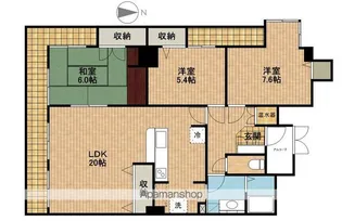 ダイヤパレス山下【3階】の間取り