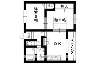 リッシェ嵐山【101号室】の間取り