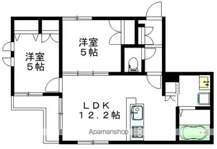 エスポワール宮前【201号室】の間取り