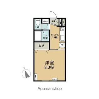 ベルシティ松元台【106号室】の間取り