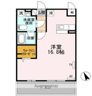 ヴェルテュー・デュ・シャトーB館【3階】の間取り