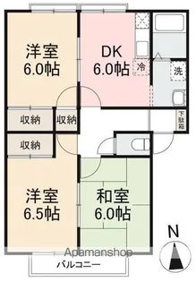 ガーデンプレイス香西A【103号室】の間取り