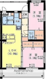 サンテラス・TUTOMI【2階】の間取り