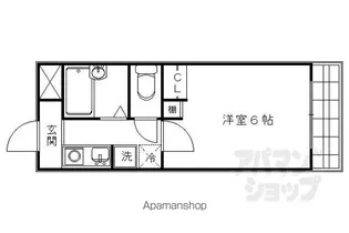 ラ・シャンブル【4階】の間取り