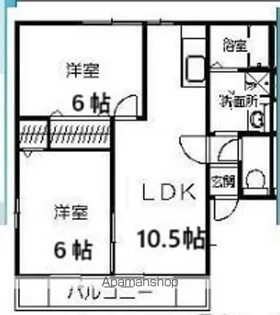 MSプレイス1【201号室】の間取り