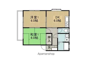 沖田ヤマキコーポ【2階】の間取り