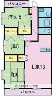 プレミールK【3階】の間取り