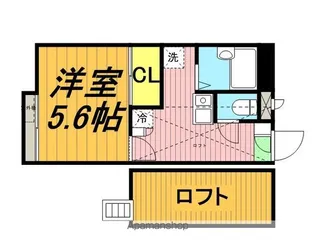 レオパレス輝【1階】の間取り