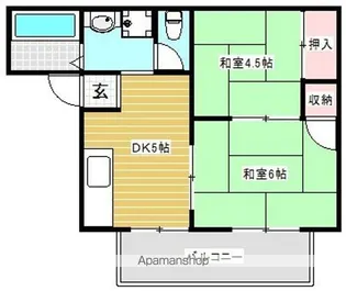 アーバン保城【103号室号室】の間取り