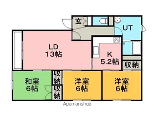 アトランティスA【2階】の間取り