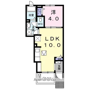 クラール コルソ【1階】の間取り