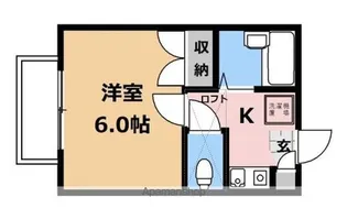 フロンティアシティ茅ヶ崎【202号室】の間取り