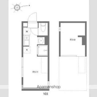 ミカシータ亀戸【1階】の間取り
