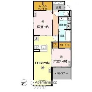 ドゥ・アムール【3階】の間取り