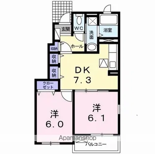 マイネ ファミーリエ Ⅰ【1階】の間取り