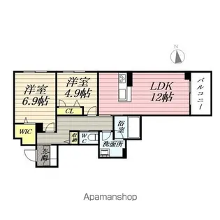グランヴィスタ【1階】の間取り