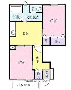 レジデンス鵜之森【1階】の間取り