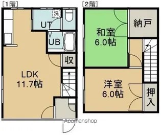 第7タジマハイツ【102号室】の間取り