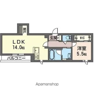 フェヴリエ【202号室】の間取り