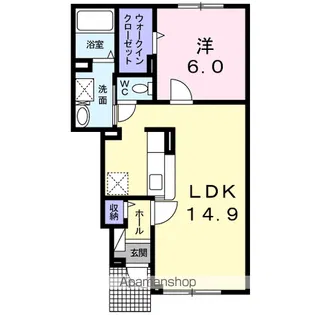 ラ・クラルテ Ⅰ【1階】の間取り