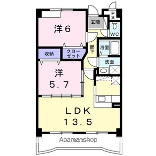 ミラノ【3階】の間取り
