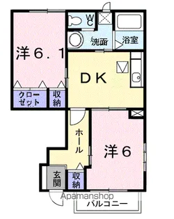 レジデンスさくら台C【1階】の間取り