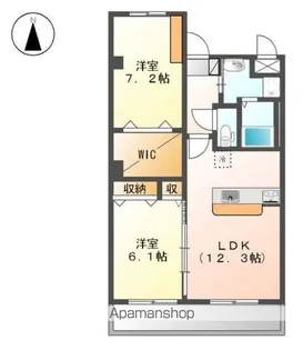 サンコレクト【105号室】の間取り