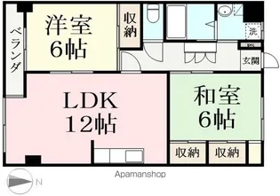 サンビレッジ円山【502号室】の間取り