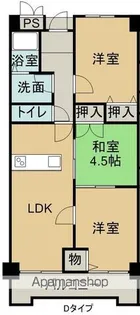 ニューオーヨシ ステートリーマンション【203号室】の間取り