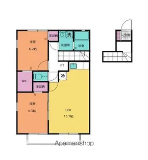 コサティ【A2号室号室】の間取り